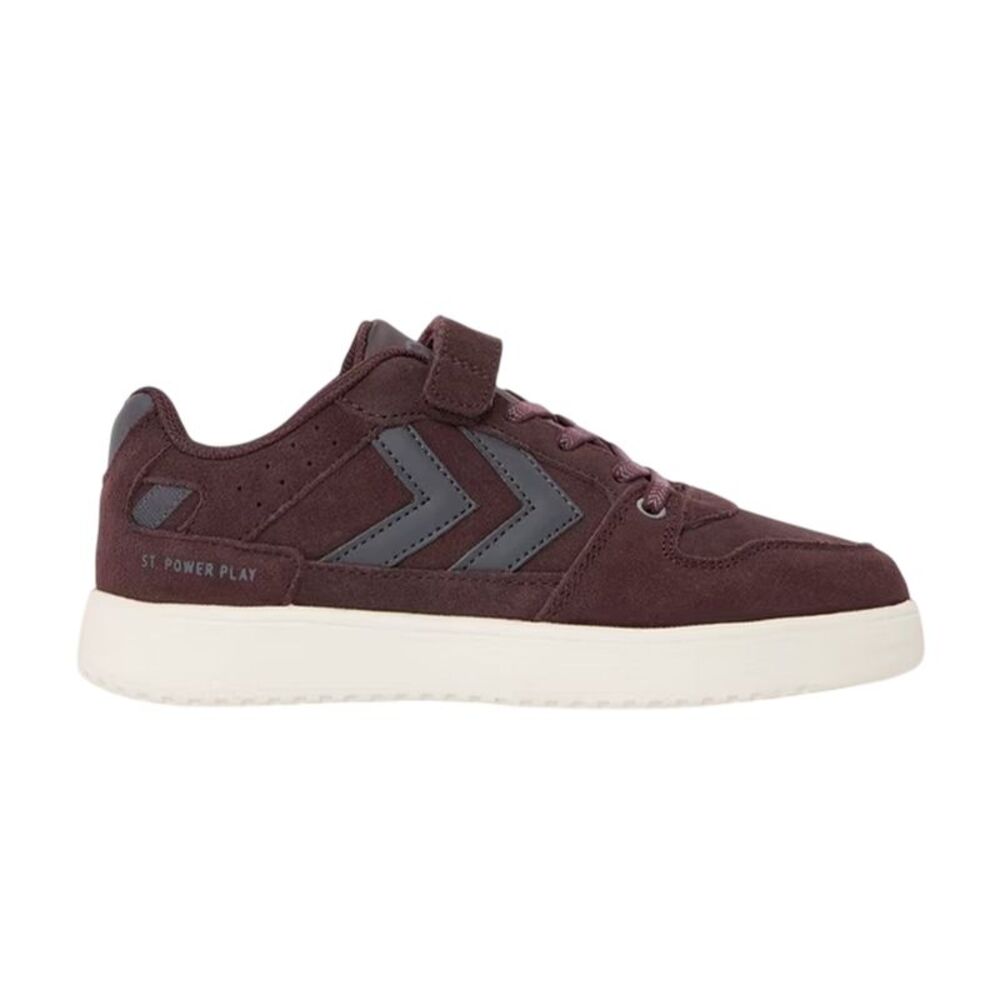 Hummel Childrens/Kids Chevron Suede Sneakers / Fudge